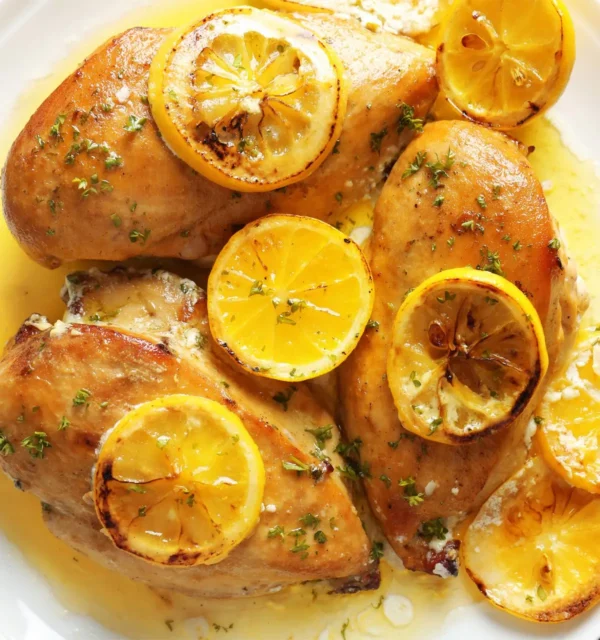 Greek chicken manmade with lemon
