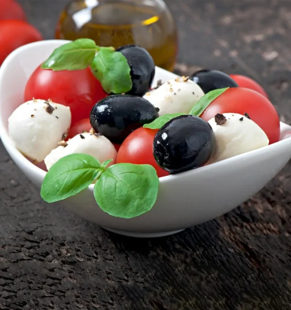 Cheese and tomato salad